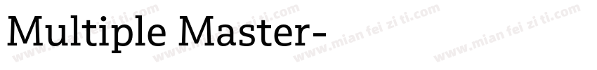 Multiple Master字体转换